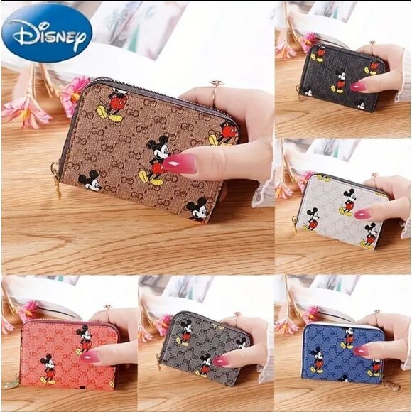 3 for $26 -White Mickey Mouse Zippered Wallet - Picture 3 of 3